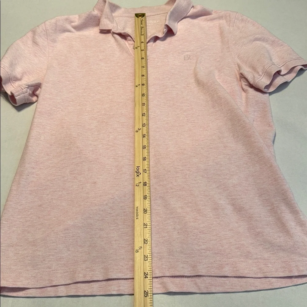 Banana Republic Men's BUNDLE of 2 Pique Cotton Polo Maroon and Pink Size M